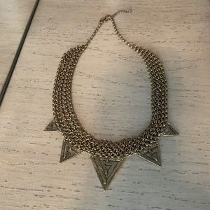 Anthropologie Gold Statement Necklace